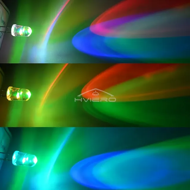 Ampoule électroluminescente multicolore de 5mm – vue 4