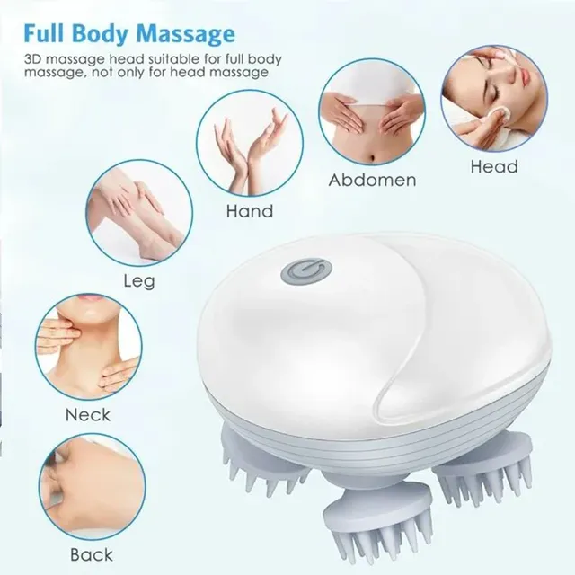 Masseur crânien électrique portable compact léger… – vue 5