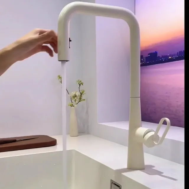 Robinet de cuisine extractible à levier unique – vue 2