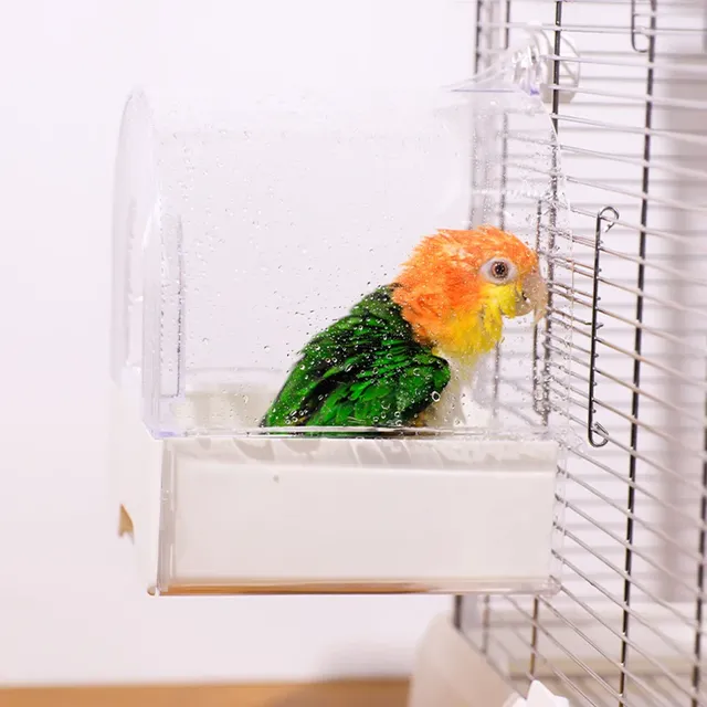 Baignoire de bain pour oiseaux en acrylique – vue 3