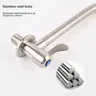 Robinet de cuisine mural en acier inoxydable – vue 3
