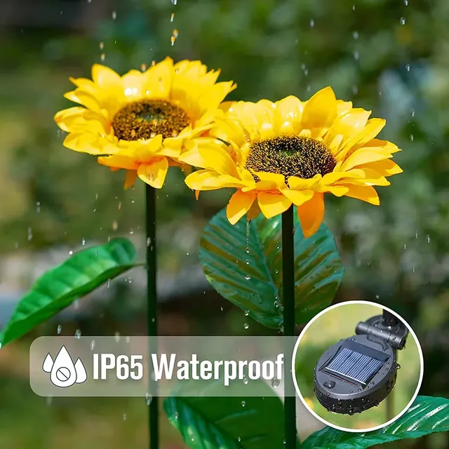 Simulé tournesols solaires extérieurs sens intelligent… – vue 4