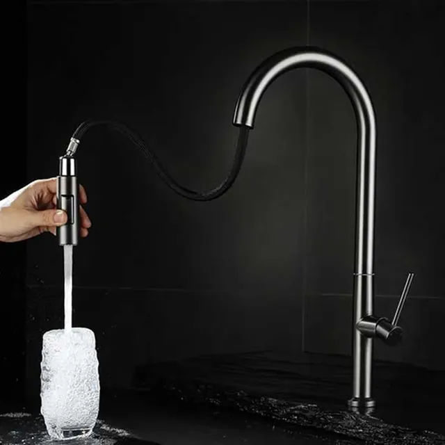 Robinet de cuisine extractible en acier inoxydable 304 – vue 3