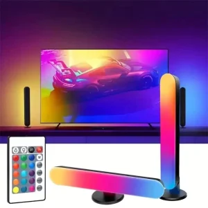 Lumière de ramassage rvb, lumières de rythme musicales, modèle Rechargeable par USB amélioré, décoration de noël, barre lumineuse rvb de bureau, rythme musical