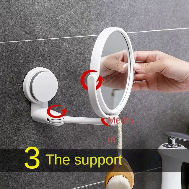 Miroir mural maquillage rond double face grossissant… – vue 2