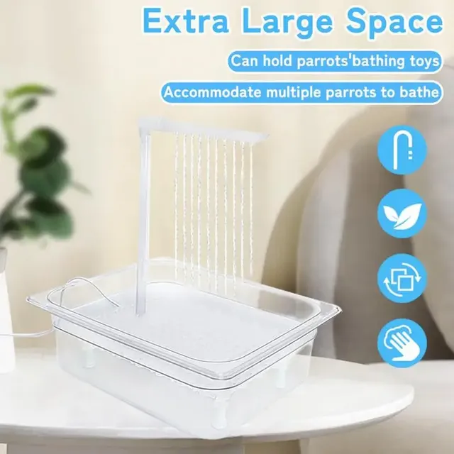 Baignoire automatique oiseaux ABS robuste transparente… – vue 4