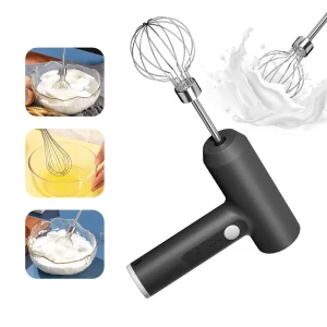 Batteur à œufs électrique sans fil, portable, 3 vitesses, pour centre commercial, pâte à gâteau, crème, outils de cuisine, 1 pièce