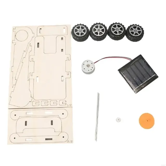Kit voiture solaire bois montage éducatif scientifique… – vue 5