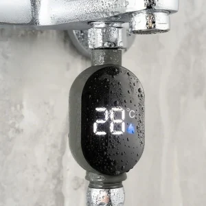 Thermomètre de douche d’eau à affichage LED, étanche, intelligent, température, robinet, thermomètre de bain Thermomètre de douche d’eau à affichage LED, étanche, intelligent, température, robinet, thermomètre de bain