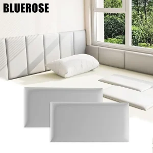 Tête de lit 3D à décoller et à coller pour panneaux muraux insonorisés Twin Full et Queen, rembourrage mural Anti-Collision pour chambre à coucher et salon