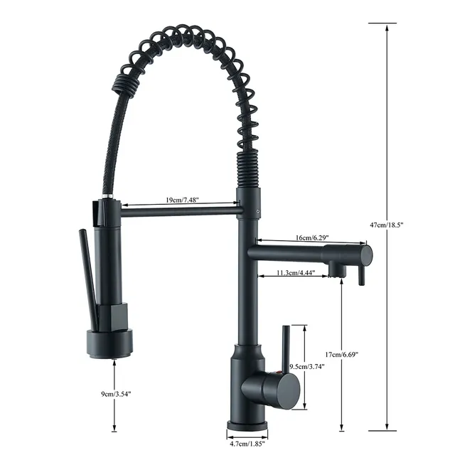 Robinet d'évier de cuisine en acier inoxydable – vue 6