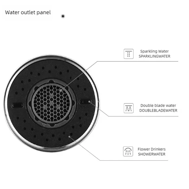 Robinet de cuisine à double fonction ABS Durable – vue 6