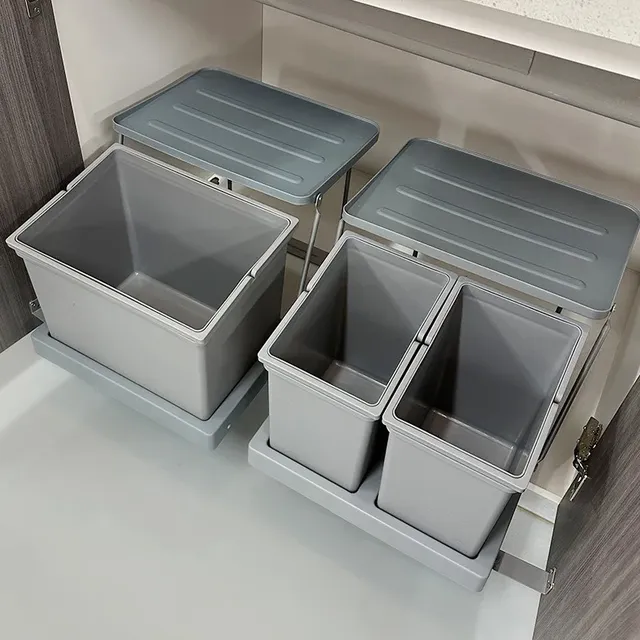 Porte d'armoire d'évier de cuisine connecter des… – vue 3