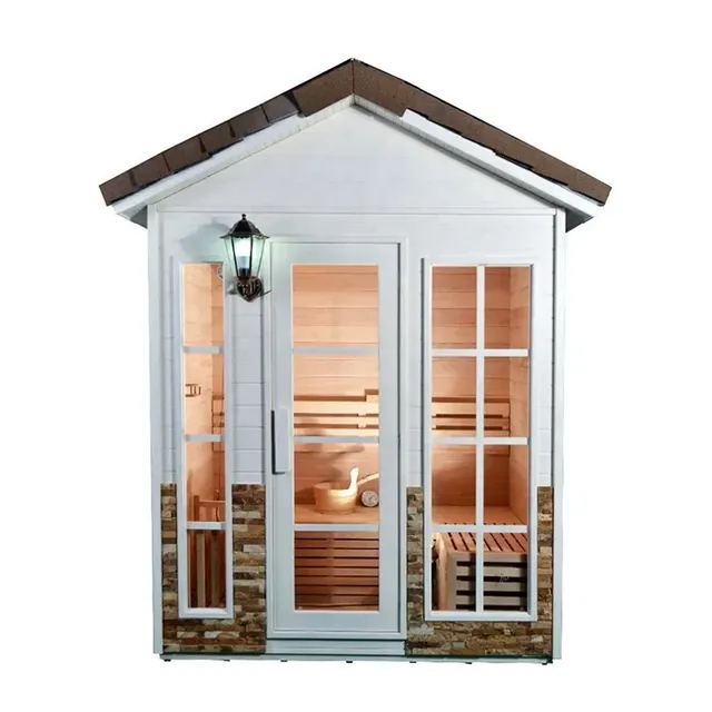 Sauna extérieur traditionnel résineux cabine bois porte…
