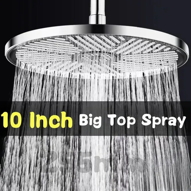 Pommeau de douche de luxe à haute pression de 10 pouces