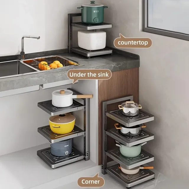 Support rangement casseroles sous armoire cuisine… – vue 3