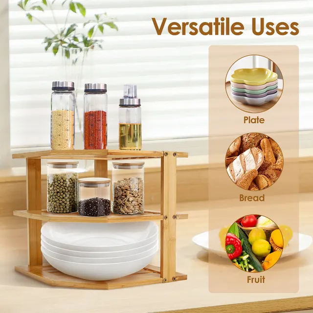 Étagère de rangement d'armoire à 3 niveaux – vue 2