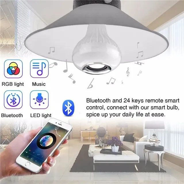 Ampoule de musique avec haut-parleur Bluetooth… – vue 6