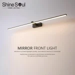Salle de bain moderne 100cm miroir-avant lampe chambre tête de lit maison mur LED lumières en aluminium Simple bande intérieur maquillage miroir éclairage