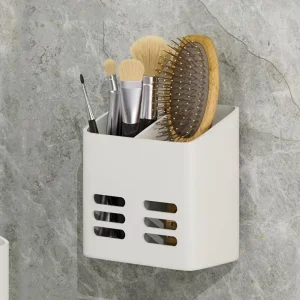 Support de rangement pour baguettes de cuisine, étagère de salle de bain murale sans perceuse, organisateur de rangement pour brosse à dents, dentifrice, peigne à cheveux