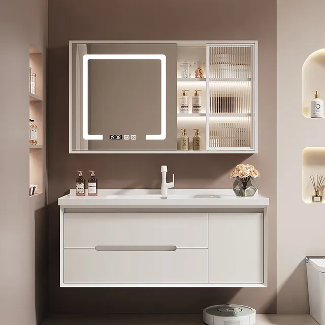Lavabo moderne en céramique de chêne – vue 4