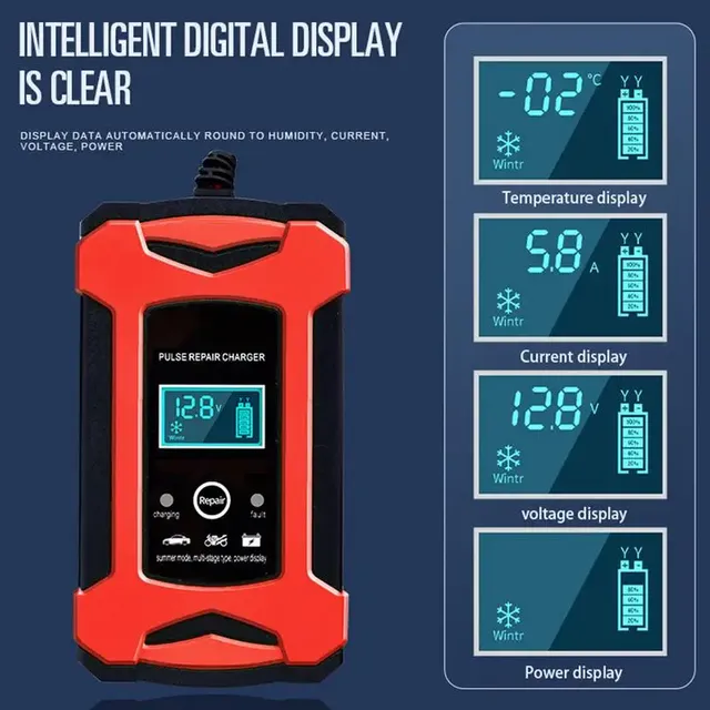 Chargeur batterie voiture portable intelligent… – vue 3