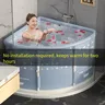Baignoire triangulaire pliable boutonunique sansoutil… – vue 4