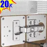 Kit de plaque de réparation de charnière d'armoire en… – vue 1