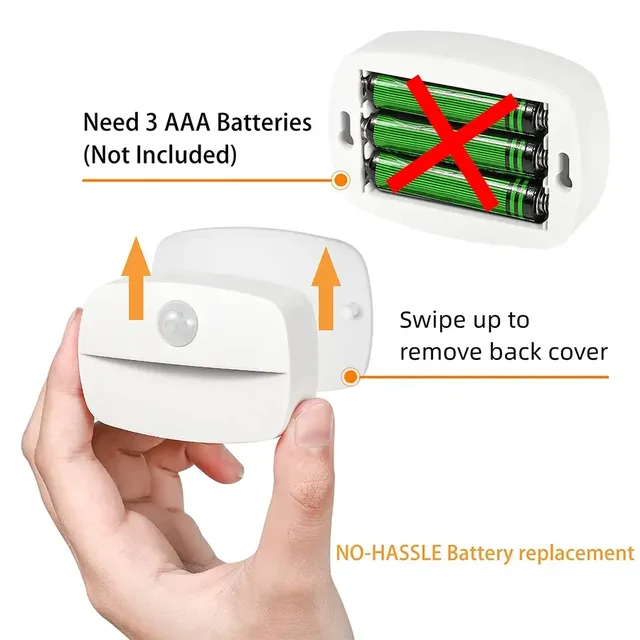 Lampe de nuit intelligente LED marche/arrêt automatique – vue 4