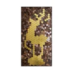 Panneau Mural 3D en Bois Exquis, Peinture Décorative, Idéal pour les Murs d&rsquo;Hôtel, d&rsquo;Appartement et de Chambre à Coucher, avec un Design de Cerf Élégant