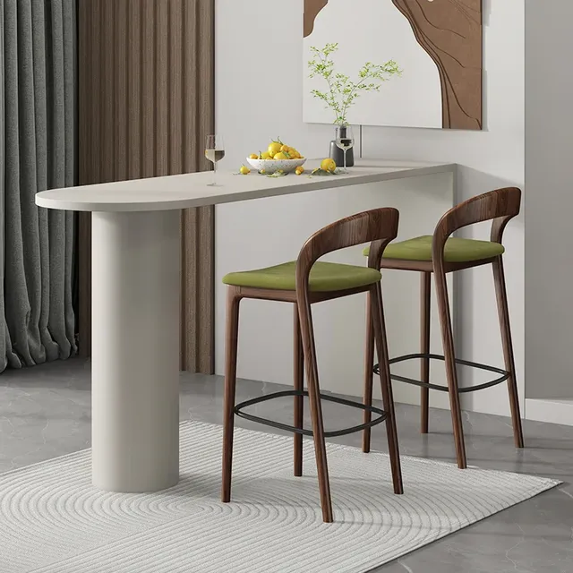 Tabouret de Bar en bois avec dossier
