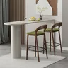 Tabouret de Bar en bois avec dossier – vue 1
