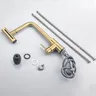 Robinet de cuisine en or brossé extractible cascade noir… – vue 6