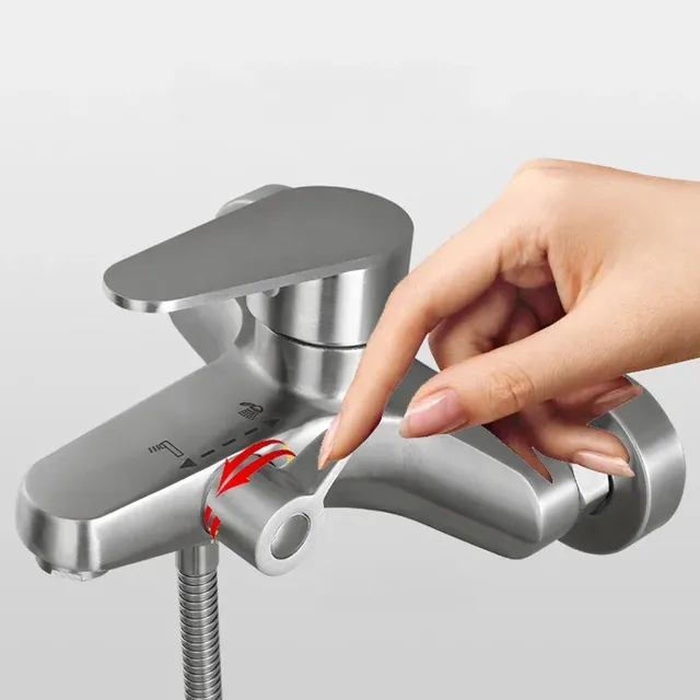 Robinet mitigeur de salle de bains et de douche en acier… – vue 2