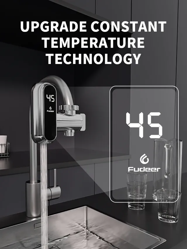 Fudeer robinet chauffe-eau électrique de cuisine robinet… – vue 2