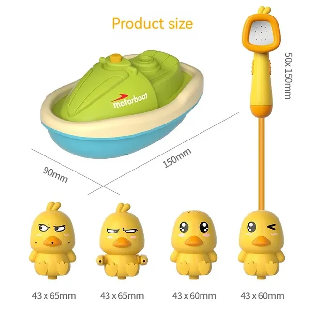 Jouet de bateau de baignoire en forme de canard mignon… – vue 5