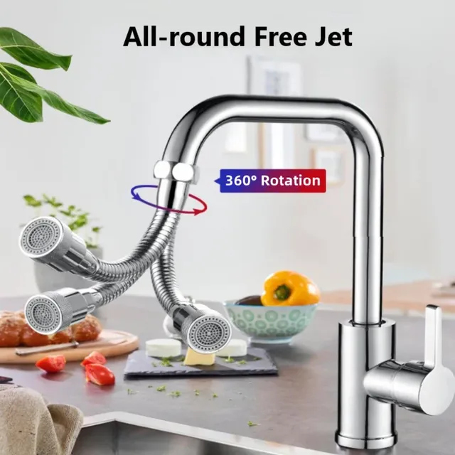 Acier inoxydable 360 ° Extension de robinet universelle – vue 3