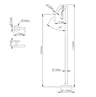 Lampadaire spot orientable métal finition laiton brossé… – vue 6
