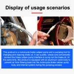 Tube de remplissage d&rsquo;huile de Moto, outil de purge de frein hydraulique, Valve de contrôle, accessoires de tubes Para Moto, accessoires de voiture