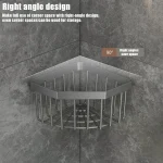 Panier de vidange triangulaire de cuisine, support de rangement multifonctionnel pour évier, égouttoir mural pour éponge et laine en acier, support de rangement