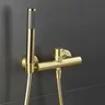 Ensemble de robinets de douche de salle de bains en or… – vue 3