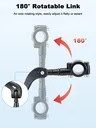 Rétroviseur rotatif guidon universel vélo moto scooter… – vue 3