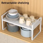 Armoire de cuisine, étagère de rangement à plusieurs niveaux, support de stockage d&rsquo;assaisonnement, espace de rangement extensible pour la maison, métal robuste blanc