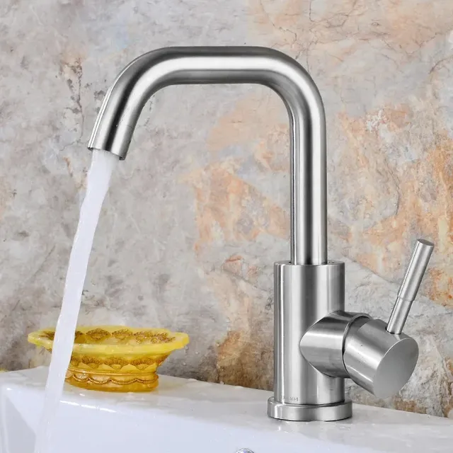 Robinet de lavabo en acier inoxydable – vue 6