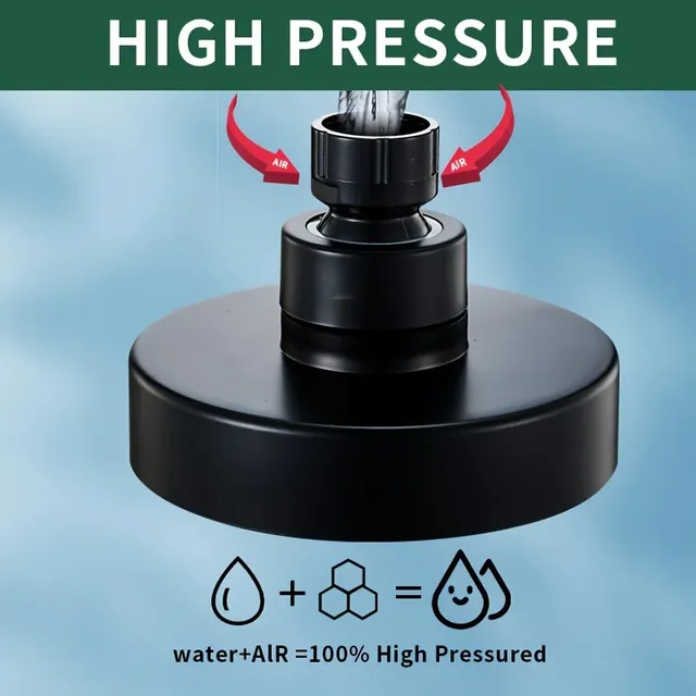 Pommeau douche haute pression luxe silicone buses… – vue 5