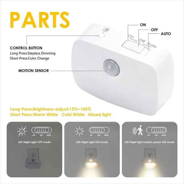 Détecteur de mouvement LED sous-meuble lumière prise… – vue 3
