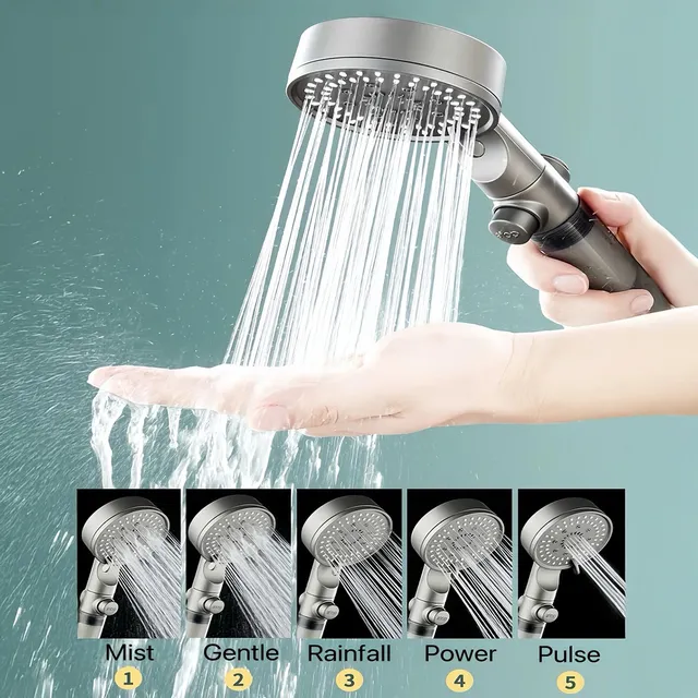 Pommeau de douche à pression Durable en acier inoxydable – vue 4