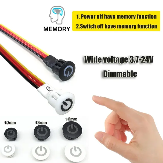 5V 12V 24V variateur capteur tactile marche/arrêt sans… – vue 2