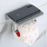 Porte papier toilette mural double tablette rangement… – vue 5