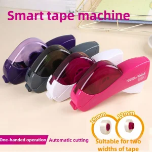Distributeur automatique de ruban adhésif, aucune batterie requise, avec 1 rouleau de ruban adhésif gratuit, adapté au travail manuel, emballage cadeau familial Distributeur automatique de ruban adhésif, aucune batterie requise, avec 1 rouleau de ruban adhésif gratuit, adapté au travail manuel, emballage cadeau familial